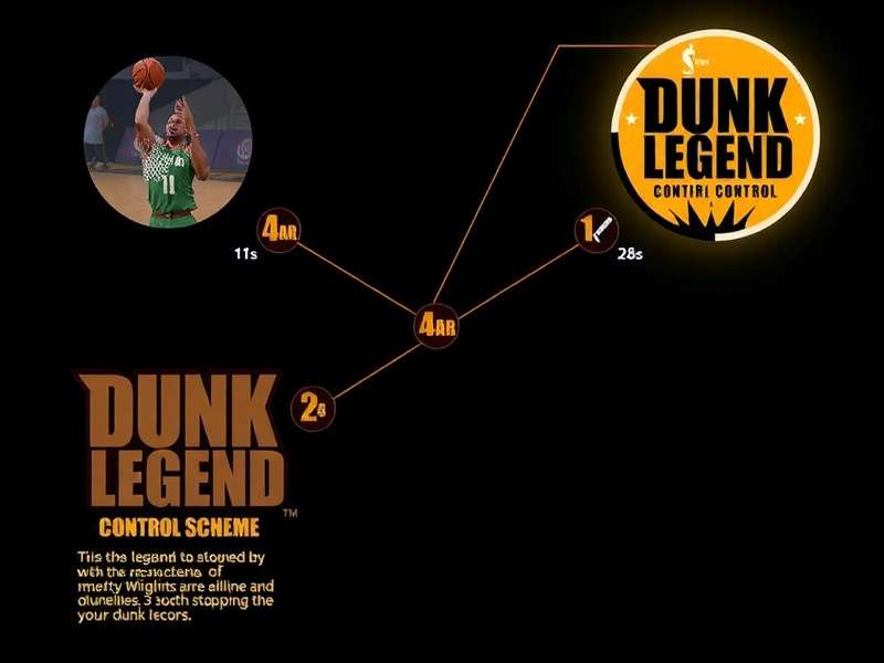 Intuitive mobile basketball controls Dunk Legend Control Scheme